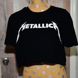 Metallica Crop Top size Lrg